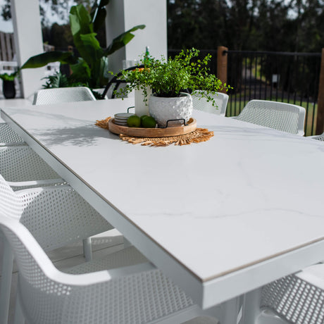 Nero Malibu - 9pce (215x100) - Outdoor Dining Set
