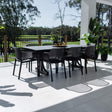 Nero Malibu - 9pce (215x100) - Outdoor Dining Set