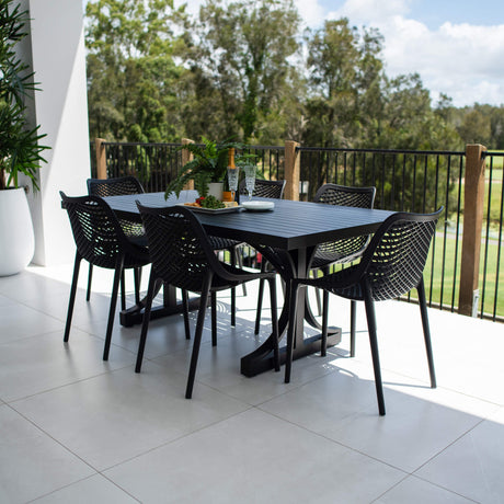 Roma Bergen - 7pce (180x100) - Outdoor Dining Set