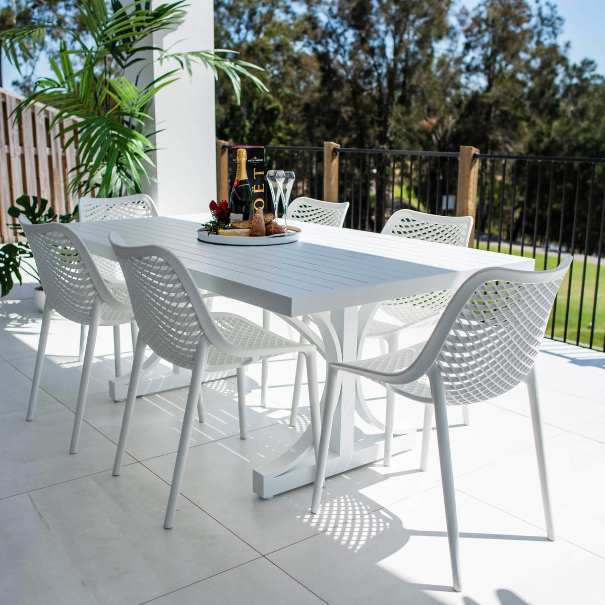 Roma Bergen - 7pce (180x100) - Outdoor Dining Set