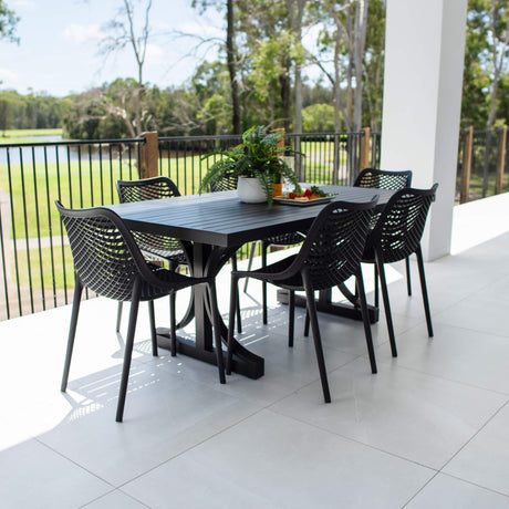 Roma Bergen - 7pce (180x100) - Outdoor Dining Set