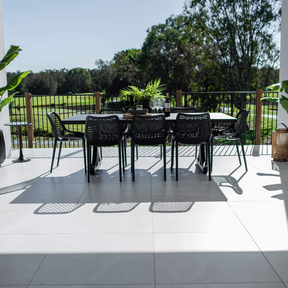 Roma Bergen - 9pce (220x100) - Outdoor Dining Set