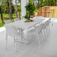 Roma Bergen - 9pce (220x100) - Outdoor Dining Set