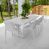 Roma Bergen - 9pce (220x100) - Outdoor Dining Set