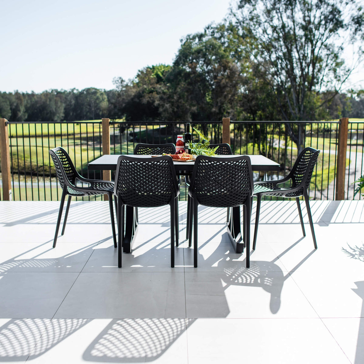 Roma Chester Moon - 7pce (150x80) - Outdoor Dining Set