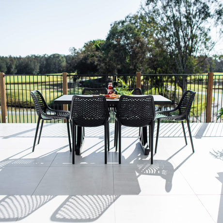 Roma Chester Moon - 7pce (150x80) - Outdoor Dining Set