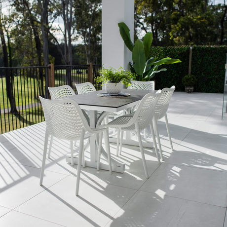 Roma Chester Moon - 7pce (150x80) - Outdoor Dining Set