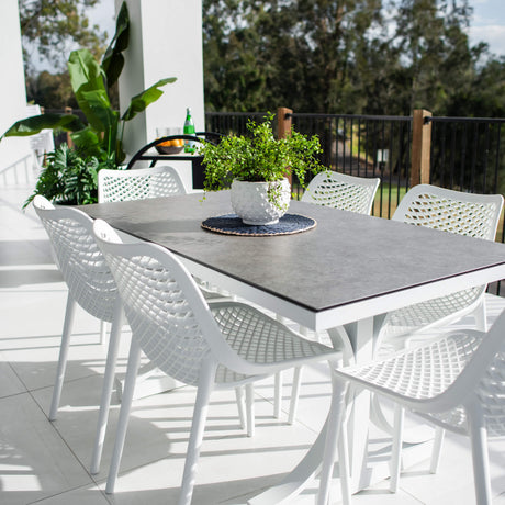 Roma Chester Moon - 7pce (150x80) - Outdoor Dining Set