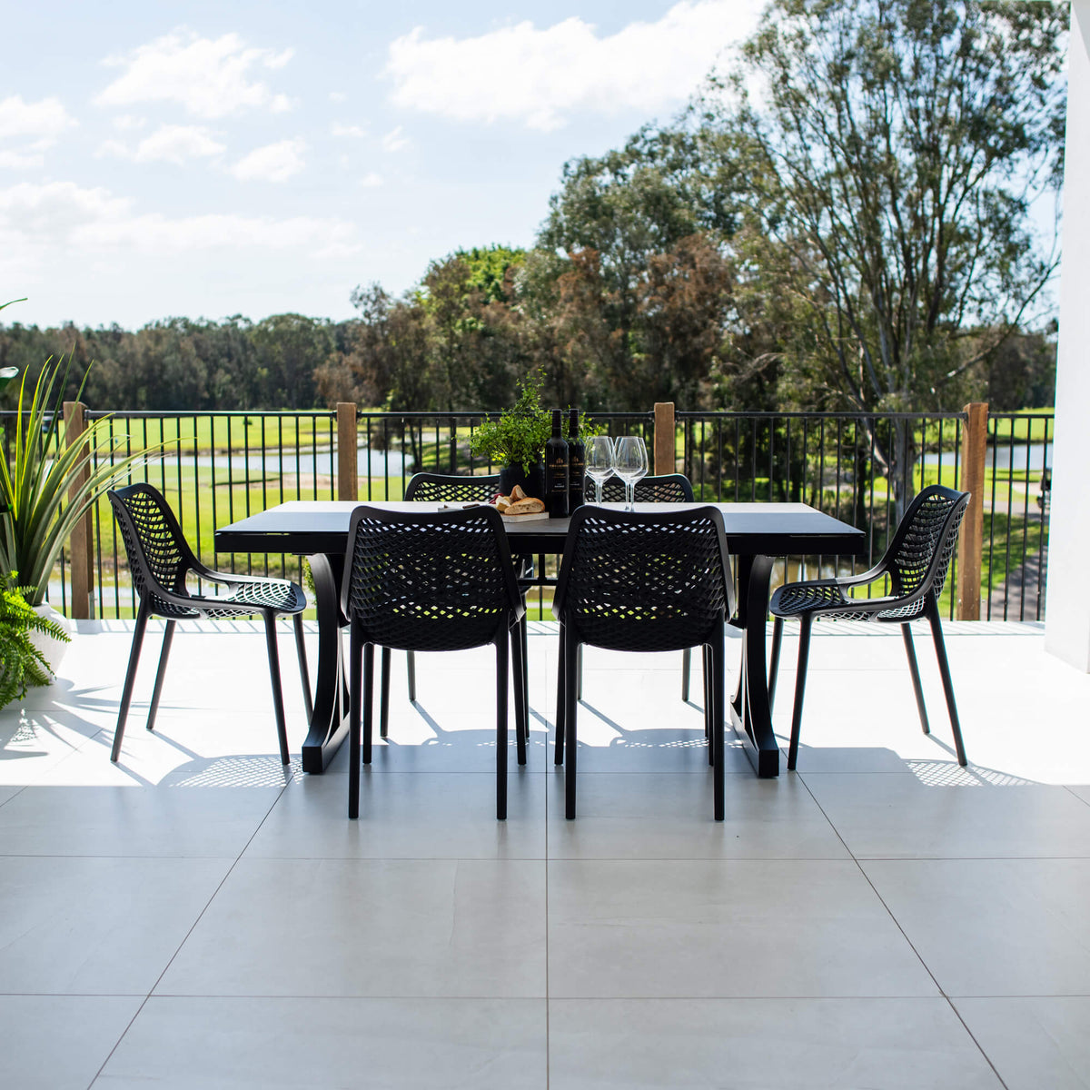 Roma Chester Moon - 7pce (180x100) - Outdoor Dining Set