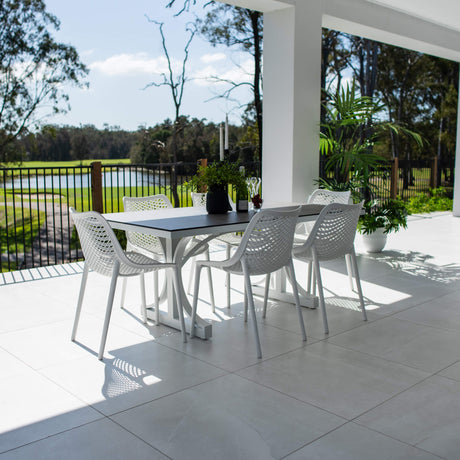 Roma Chester Moon - 7pce (180x100) - Outdoor Dining Set