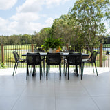 Roma Chester Moon - 9pce (215x100) - Outdoor Dining Set