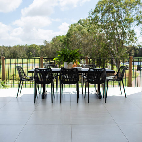 Roma Chester Moon - 9pce (215x100) - Outdoor Dining Set