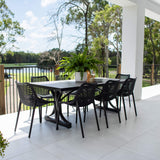 Roma Chester Moon - 9pce (215x100) - Outdoor Dining Set