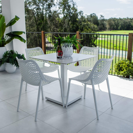 Roma Lennox - 5pce (80x80) - Outdoor Dining Set