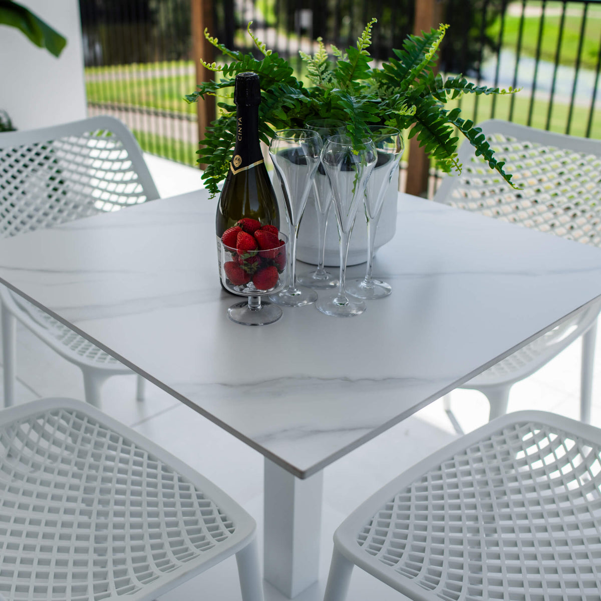 Roma Lennox - 5pce (80x80) - Outdoor Dining Set