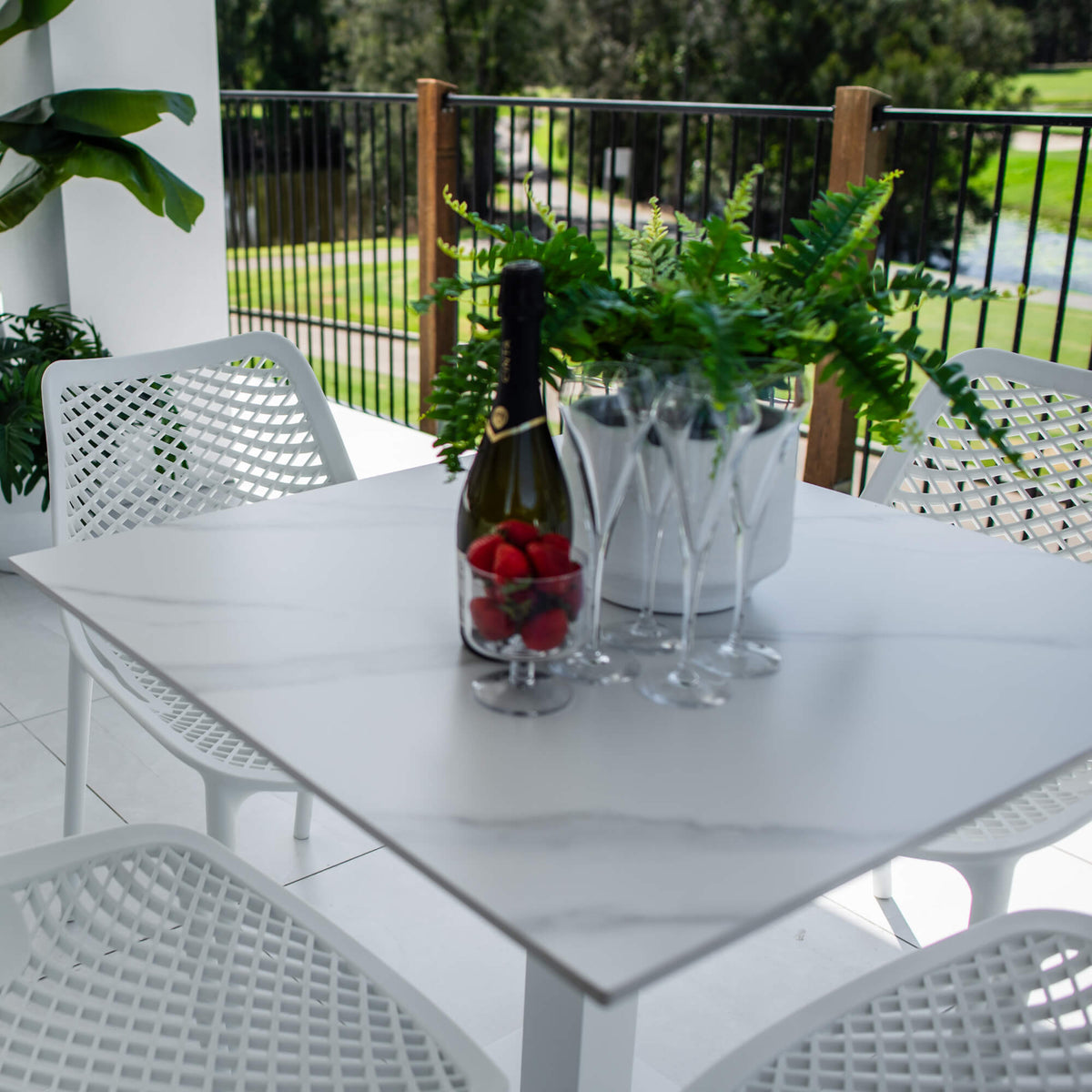 Roma Lennox - 5pce (80x80) - Outdoor Dining Set