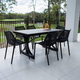 Roma Malibu - 7pce (150x80) - Outdoor Dining Set