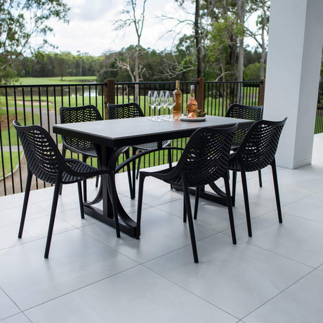 Roma Malibu - 7pce (150x80) - Outdoor Dining Set