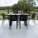 Roma Malibu - 7pce (150x80) - Outdoor Dining Set