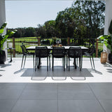 Roma Malibu - 9pce (215x100) - Outdoor Dining Set