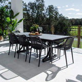 Roma Malibu - 9pce (215x100) - Outdoor Dining Set