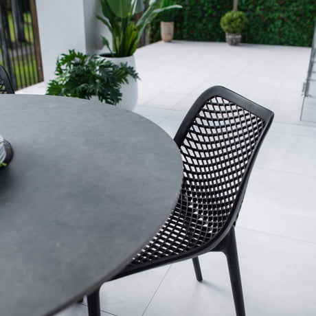 Roma Malibu Round - 5pce (120x120) - Outdoor Dining Set