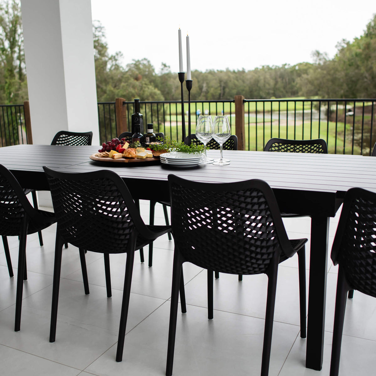 Roma Nara Extension - 13pce (320x106) - Outdoor Dining Set