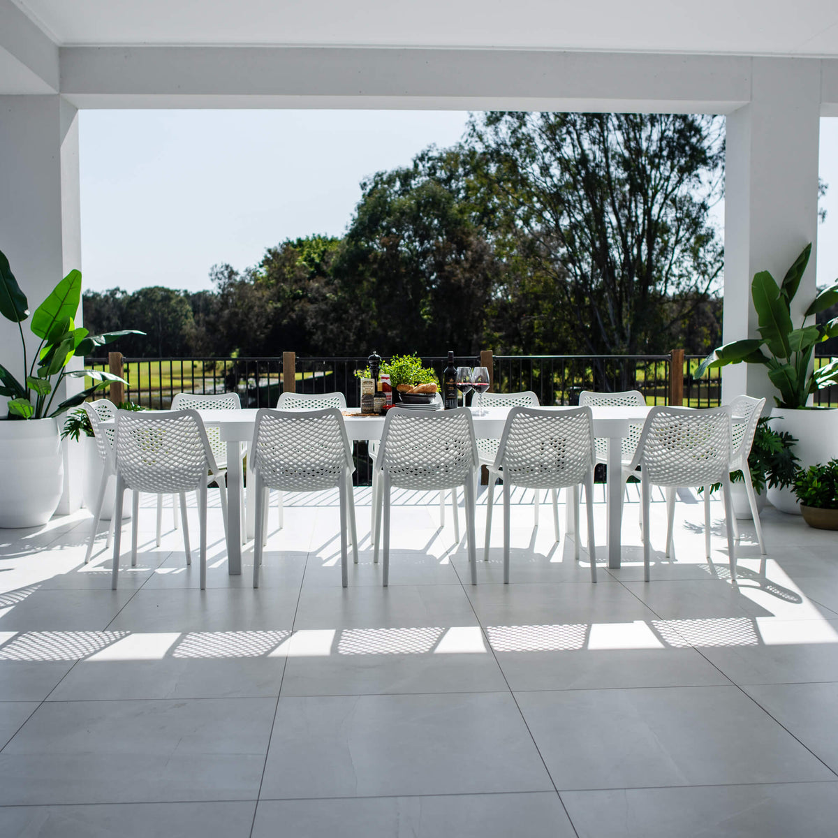 Roma Nara Extension - 13pce (320x106) - Outdoor Dining Set