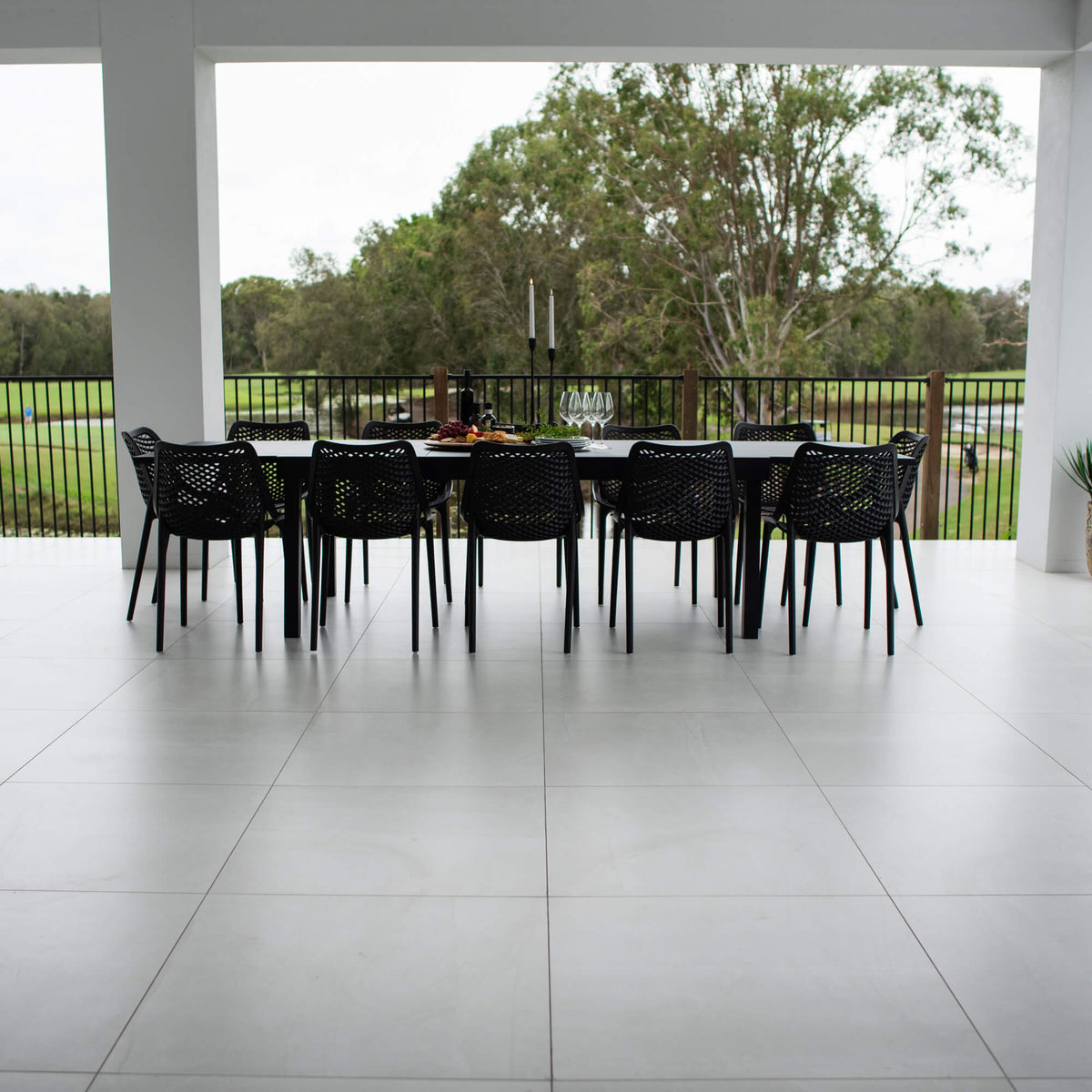 Roma Nara Extension - 13pce (320x106) - Outdoor Dining Set