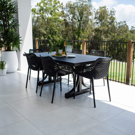 Roma XL Bergen - 7pce (180x100) - Outdoor Dining Set