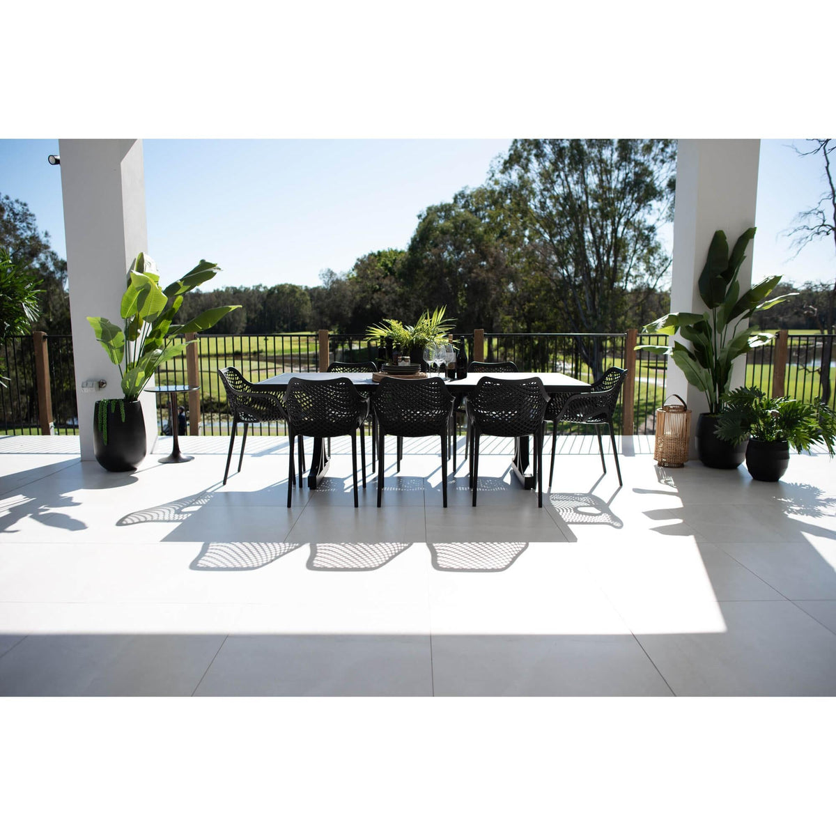 Roma XL Bergen - 9pce (220x100) - Outdoor Dining Set