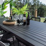 Roma XL Bergen - 9pce (220x100) - Outdoor Dining Set