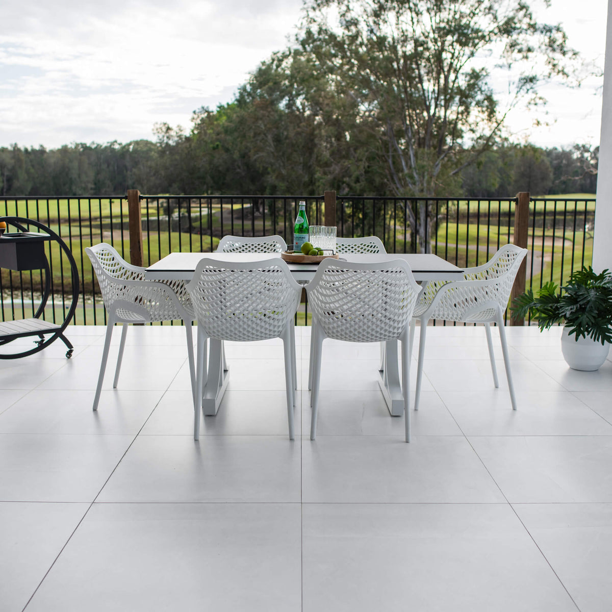 Roma XL Chester Moon - 7pce (150x80) - Outdoor Dining Set