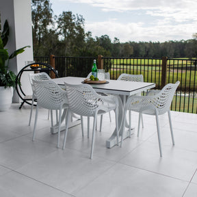 Roma XL Chester Moon - 7pce (150x80) - Outdoor Dining Set