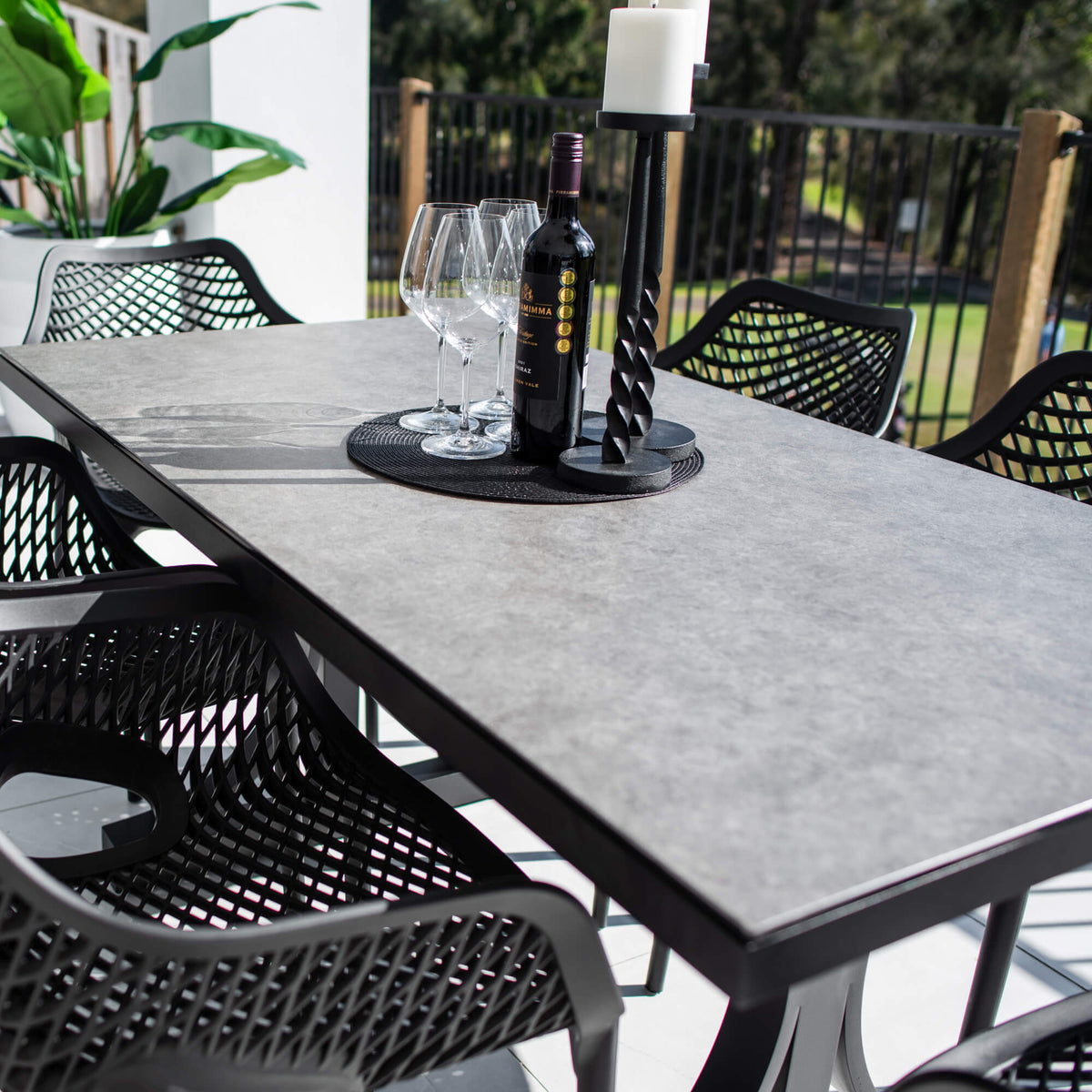 Roma XL Chester Moon - 7pce (150x80) - Outdoor Dining Set