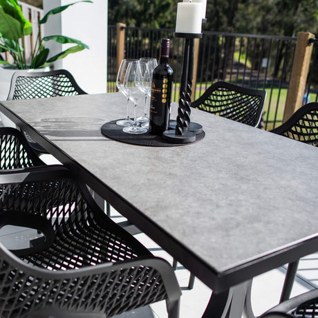 Roma XL Chester Moon - 7pce (150x80) - Outdoor Dining Set