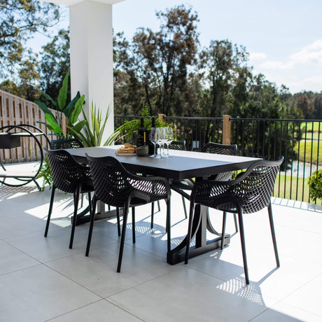 Roma XL Chester Moon - 7pce (180x100) - Outdoor Dining Set
