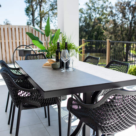 Roma XL Chester Moon - 7pce (180x100) - Outdoor Dining Set