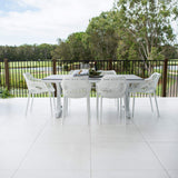 Roma XL Chester Moon - 7pce (180x100) - Outdoor Dining Set