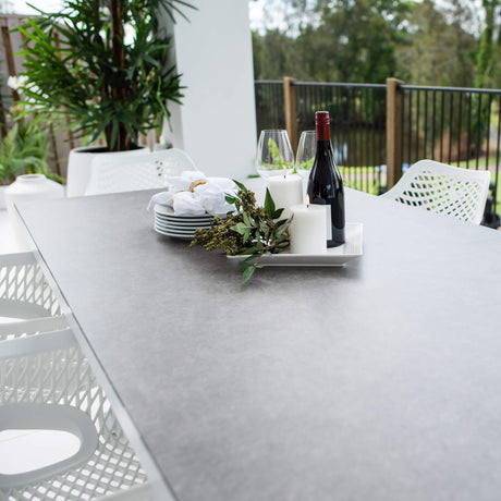 Roma XL Chester Moon - 7pce (180x100) - Outdoor Dining Set