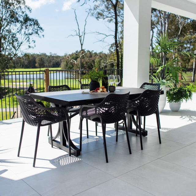 Roma XL Chester Moon - 7pce (180x100) - Outdoor Dining Set