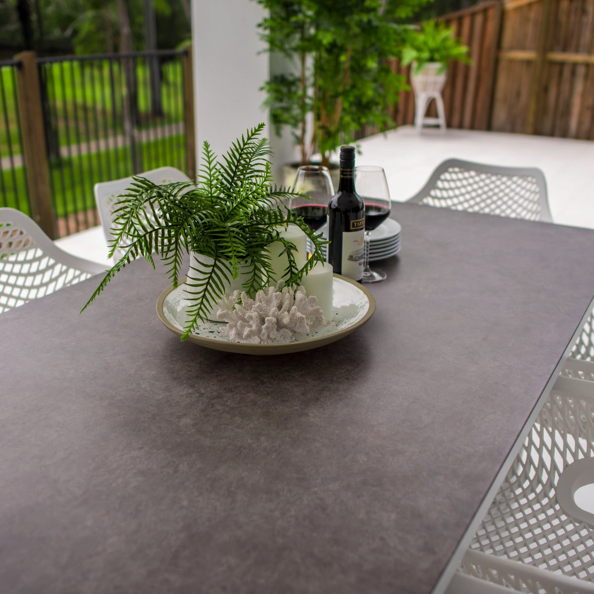 Roma XL Chester Moon - 9pce (215x100) - Outdoor Dining Set