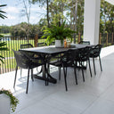 Roma XL Chester Moon - 9pce (215x100) - Outdoor Dining Set