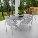 Roma XL Chester Moon - 9pce (215x100) - Outdoor Dining Set