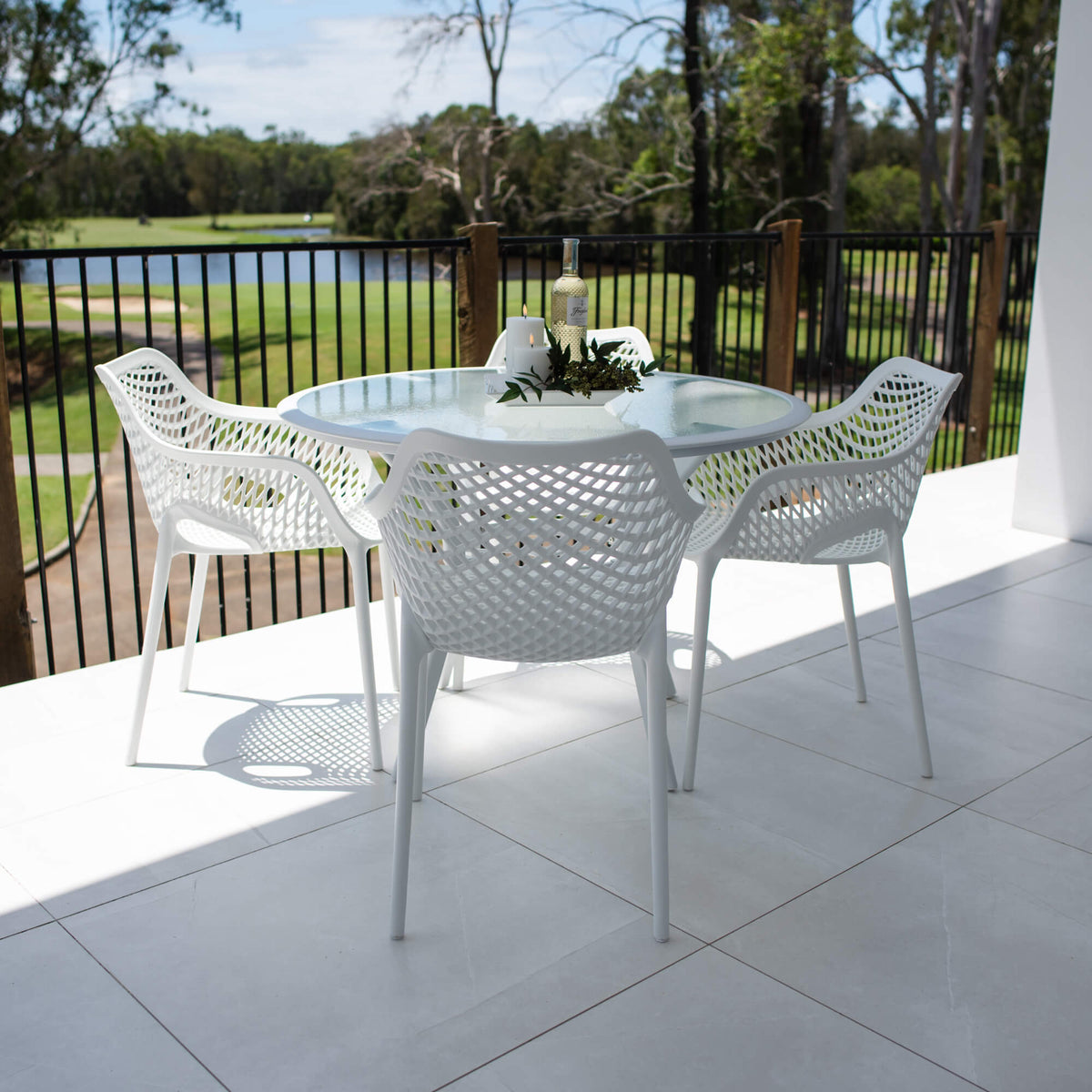 Roma XL Coventry - 5pce (105x105) - Outdoor Dining Set