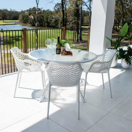 Roma XL Coventry - 5pce (120x120) - Outdoor Dining Set