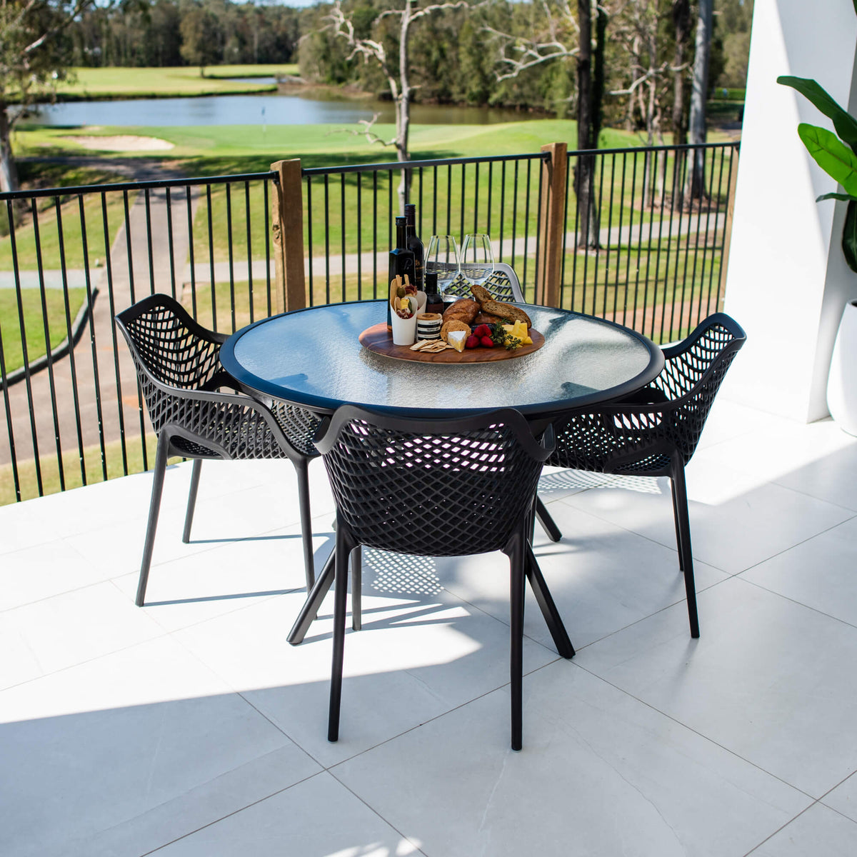 Roma XL Coventry - 5pce (120x120) - Outdoor Dining Set