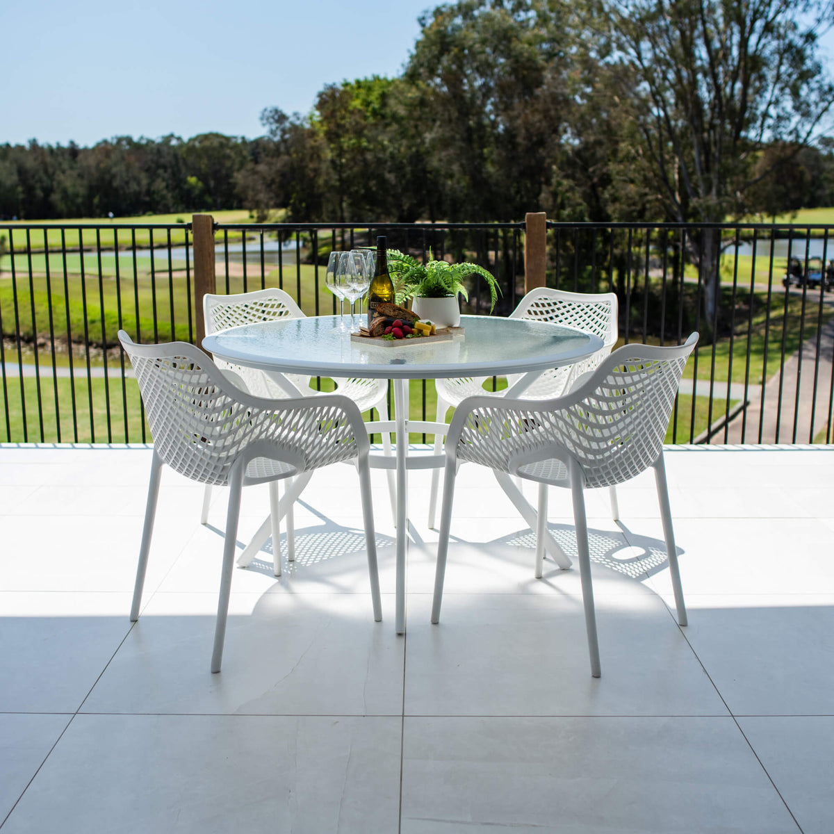 Roma XL Coventry - 5pce (120x120) - Outdoor Dining Set