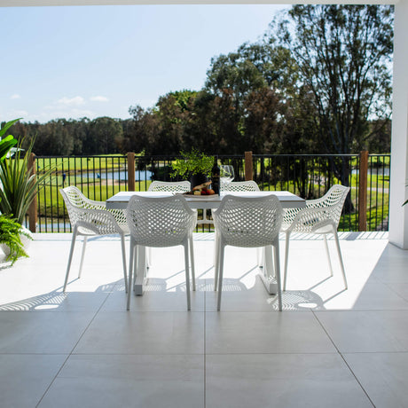 Roma XL Malibu - 7pce (150x80) - Outdoor Dining Set