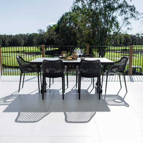 Roma XL Malibu - 7pce (180x100) - Outdoor Dining Set